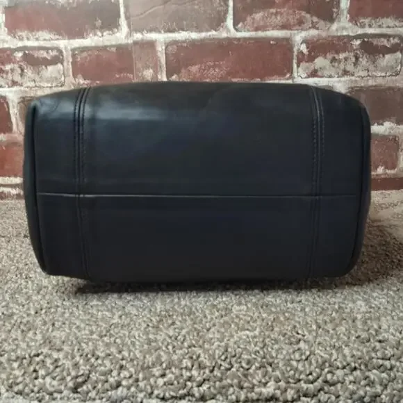 Coach Waverly 4133 Vintage Tote Handbag Black Glovetanned Leather - Picture 5 of 9